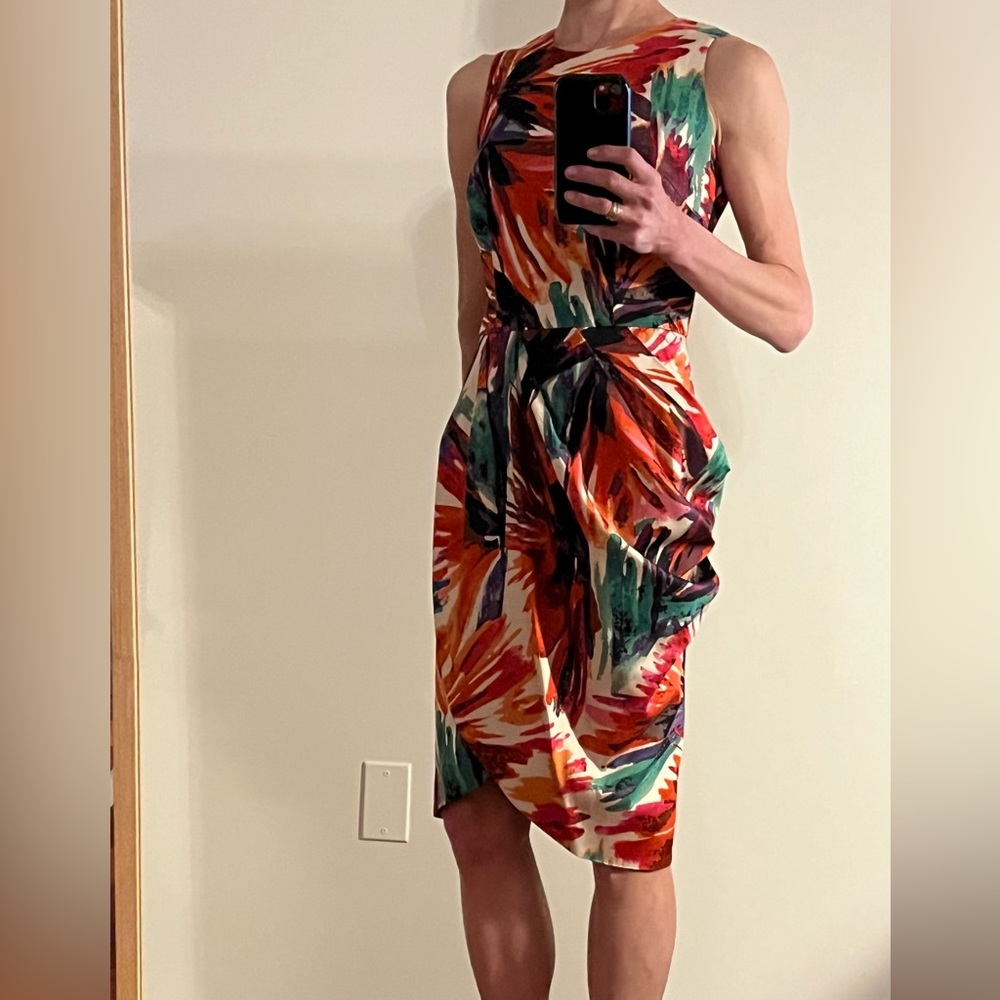 Ann Taylor dress, floral print, like new, size 0